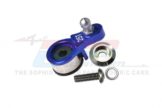 Gpm TRX4025TSN Aluminum 6061-t6 Servo Horn W. Built-in Spring For Locking Diff 5669 1/10 Traxxas Trx-4 Rc Crawler Blue