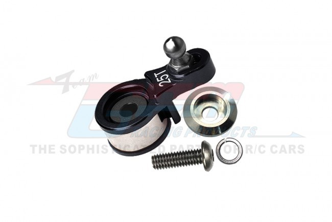 Gpm TRX4025TSN Aluminum 6061-t6 Servo Horn W. Built-in Spring For Locking Diff 5669 1/10 Traxxas Trx-4 Rc Crawler Black