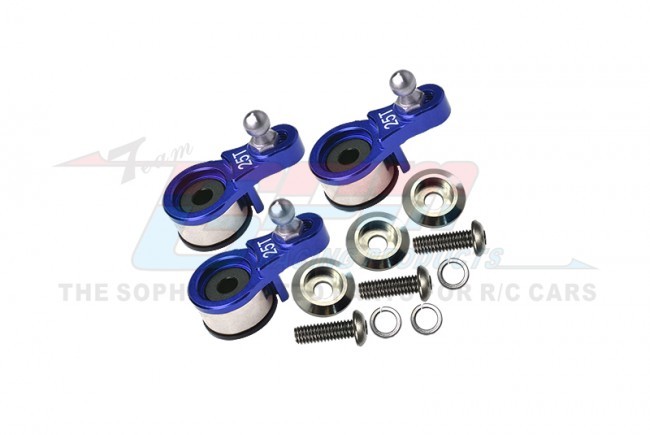 Gpm TRX4025TSN/3 Aluminum 6061-t6 Servo Horn W. Built-in Spring For Locking Diff 5669 Traxxas 1/10 Trx-4 Crawler Blue