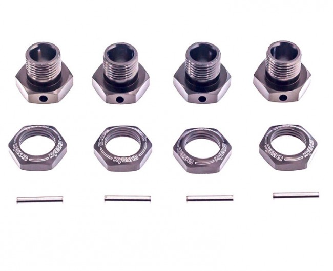 Aluminium Wheel Hub Set -17mm  For 1/8 Kyosho Inferno Mp9 / Mp10 Buggy 