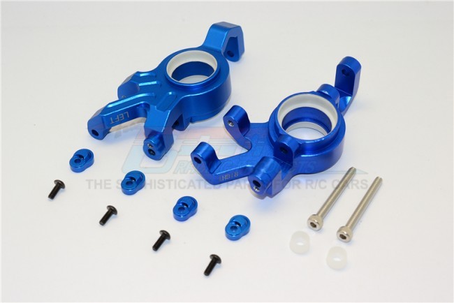 Gpm TXM021N Aluminum Front Knuckle Arms With Collars For 6s Traxxas Xmaxx 6s Blue