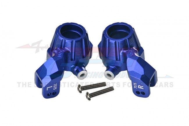 Gpm TXMS021N Aluminum 7075-t6 Front Steering Blocks 8937 Traxxas 1/10 4wd Maxx Monster Truck 89076-4 Blue