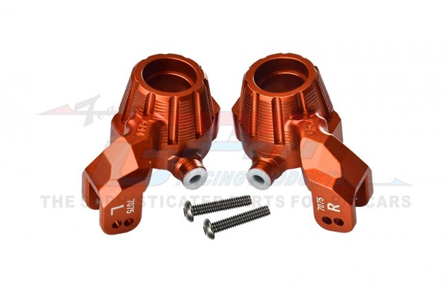 Gpm TXMS021N Aluminum 7075-t6 Front Steering Blocks 8937 Traxxas 1/10 4wd Maxx Monster Truck 89076-4 Orange