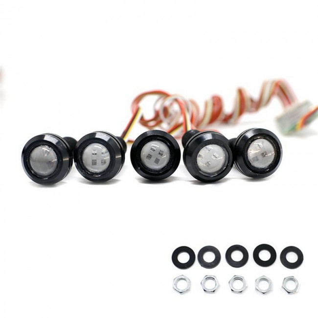 5 Spotlight Led Light Kit 10 Modules Traxxas 1/10 Rc Slash 4x4 / Vxl / 2wd Short Course 