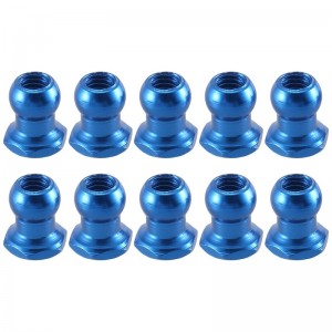 Aluminum Ball Stud Head Nut - 5mm 10pcs 53640 For Tamiya Td4 Ta08 Xv02 1/10 Rc Car