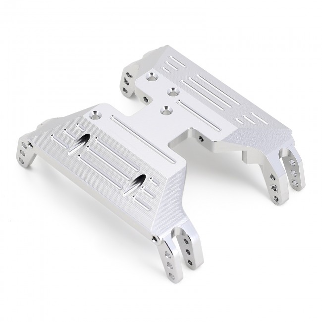 Aluminum Transmission Base Gearbox Mount For Rc 1/10 Axial Racing Capra 1.9 Unlimited Trail Buggy Axi03004 Silver