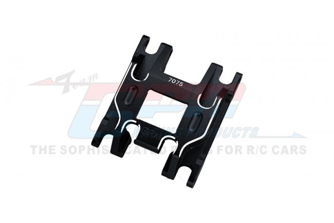 Gpm TRX4M038B Aluminum 7075-t6 Chassis Skid Plate 9736 Traxxas Rc 1/18 4wd Trx-4m Ford Bronco 97074-1 / Land Rover Defender 97054-1 Black