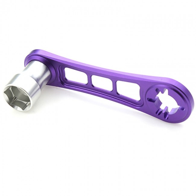 Nitro Engine Flywheel Holder Wrench W/ Tire Remover 22mm For 1/10 Rc Nitro Off-road Buggy Purple