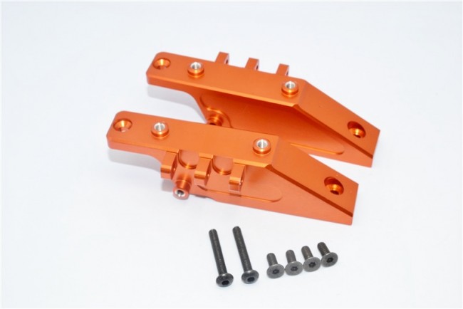 Alloy Front And Rear Gear Box Mount 1/10 Axial Wraith Orange