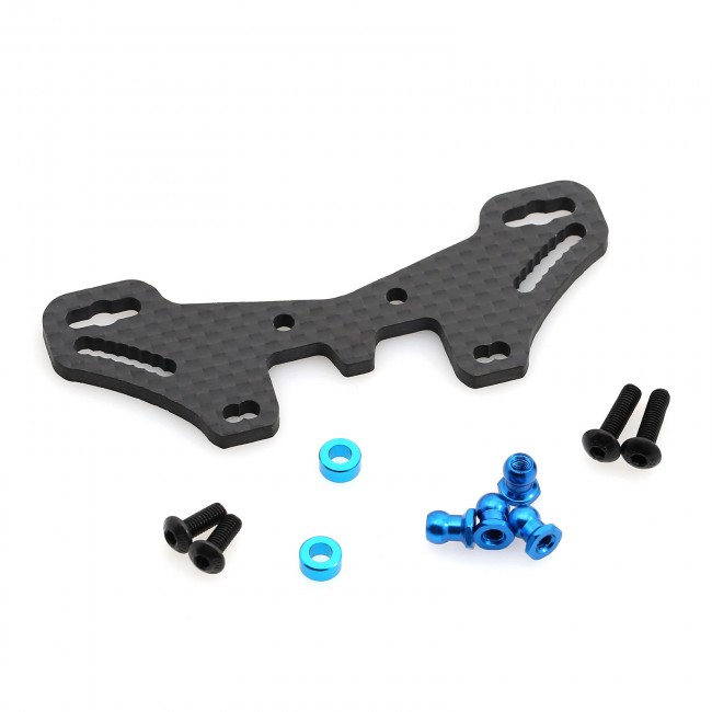 Carbon Fiber Front 54632 / Rear 54633 Shock Tower For 1/10 Tamiya Tt-02 Type S Chassis Car Rear