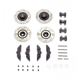 Aluminum Brake Discs Calipers Set For Traxxas 1/10 Trx-4 Defender Bronco G500 Trx6 G63 Crawler Truck