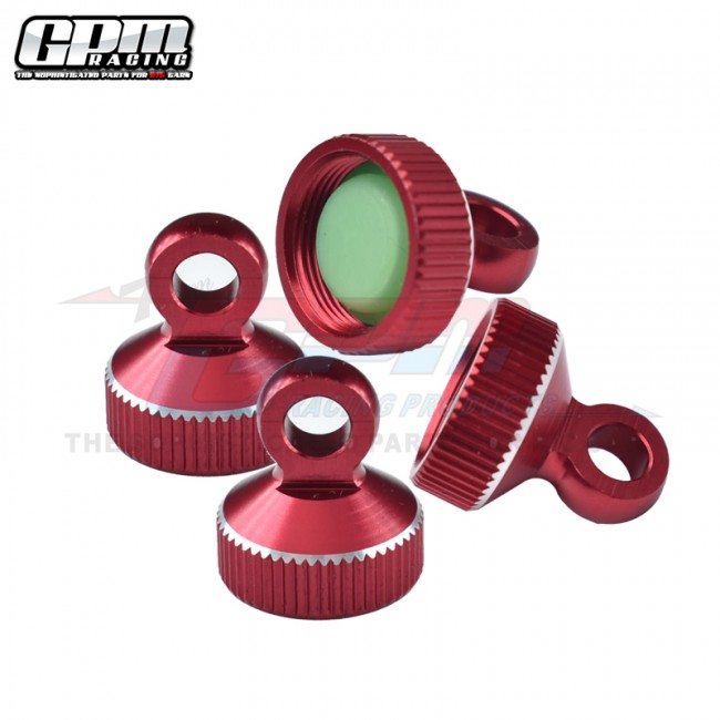 Gpm Sladp/cap Aluminum Damper Top 7075 For Traxxas Slash Bandit Drag Slash Rustler Stampede T-maxx Red