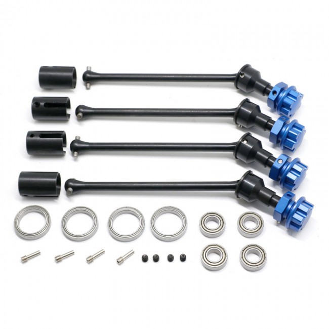 Steel Extended Drive Shaft Cvd With Hex Adapter 8996x 1/10 Traxxas Maxx Widemaxx Monster Blue