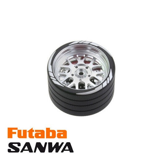 Aluminum Bbs Transmitter Steering Wheel Sanwa Mt5 M12 Futaba 4pk M12 M17 Flysky Noble Nb4 Silver / Black