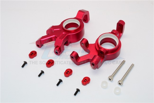 Gpm TXM021N Aluminum Front Knuckle Arms With Collars For 6s Traxxas Xmaxx 6s Red
