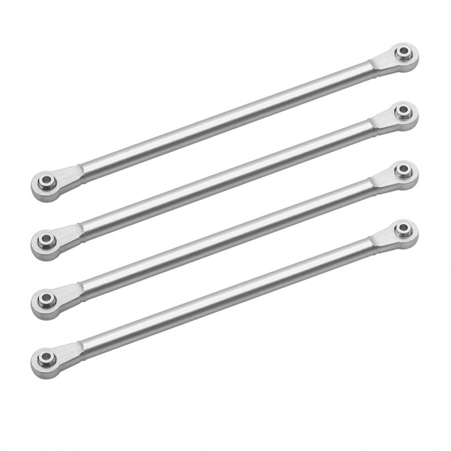 Aluminum Upper 4 Bar Suspension Links Set Los244009 Losi 1/8 Lmt Solid Axle Monster Los04022 Silver