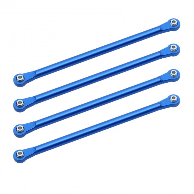 Aluminum Upper 4 Bar Suspension Links Set Los244009 Losi 1/8 Lmt Solid Axle Monster Los04022 Blue