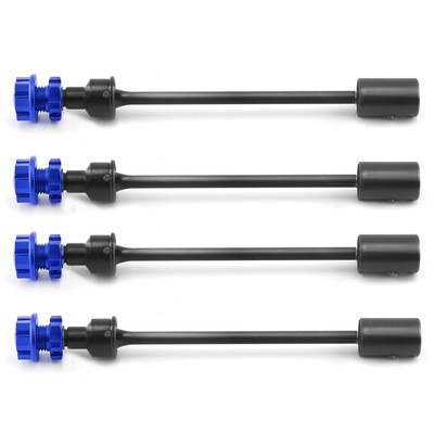 Steel Front & Rear Cvd Drive Shaft With 17mm Hex Adaptor 1/10 Rc Traxxas E Revo 2.0 86086-4 Blue