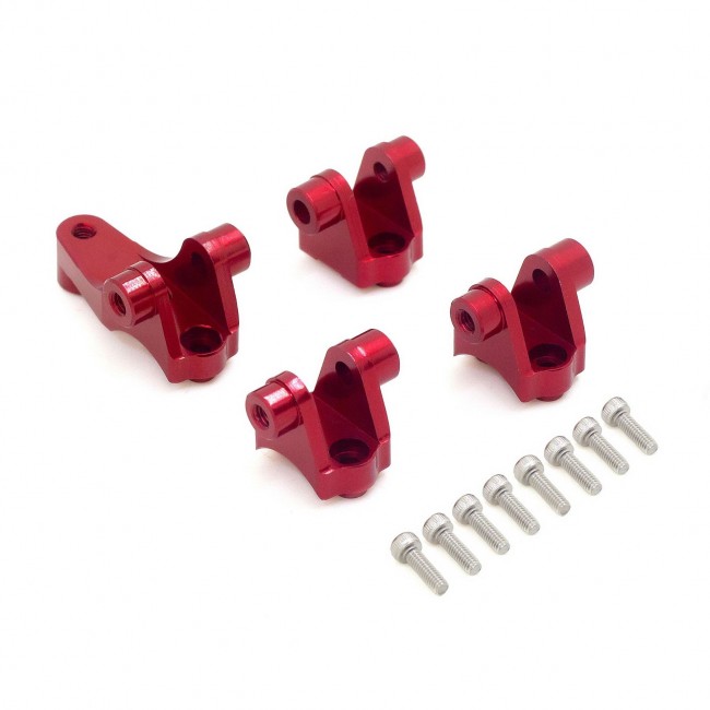 Aluminum Front / Rear Axle Mount Set For Suspension Links 8227 1/10 Traxxas Trx-4 Crawler Red