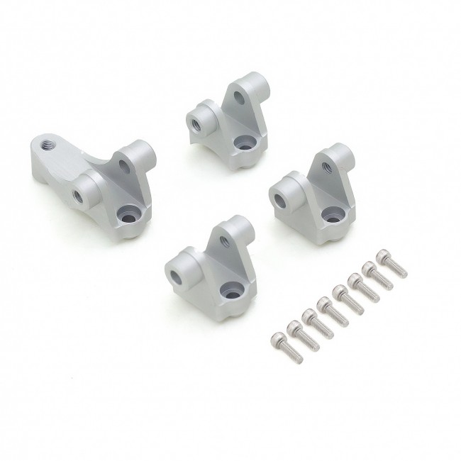 Aluminum Front / Rear Axle Mount Set For Suspension Links 8227 1/10 Traxxas Trx-4 Crawler Silver