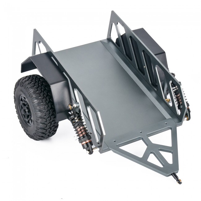 Aluminum Trailer Set 1/10 Traxxas Trx-4 Trx-6 Axial Scx10 Crawler Deep Grey