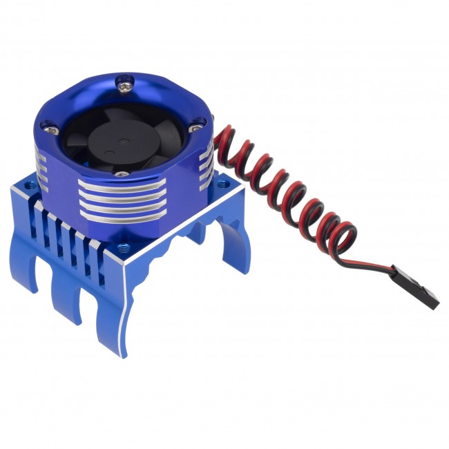 Aluminium Motor Cooling Fan Heatsink Mount - 42mm Traxxas 1/10 Maxx E-maxx E-revo Summit Truck Blue