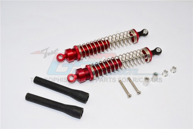 Alloy Front/rear Adjustable Dampers 1/10 Axial Wraith Red