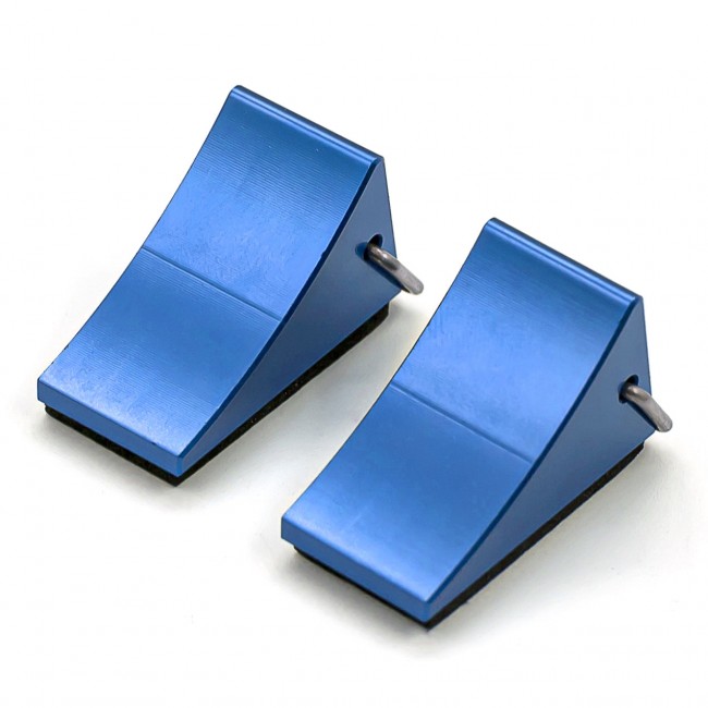 Crawler Accessories Aluminum Wheel Blocks Tyre Stopper For 1/10 Traxxas Trx-4 Axial Scx10 Crawler Blue