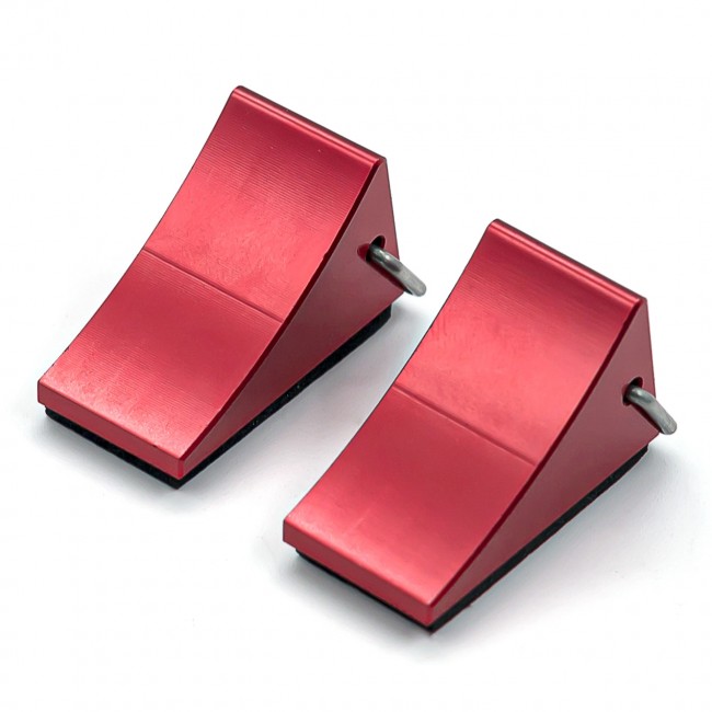 Crawler Accessories Aluminum Wheel Blocks Tyre Stopper For 1/10 Traxxas Trx-4 Axial Scx10 Crawler Red