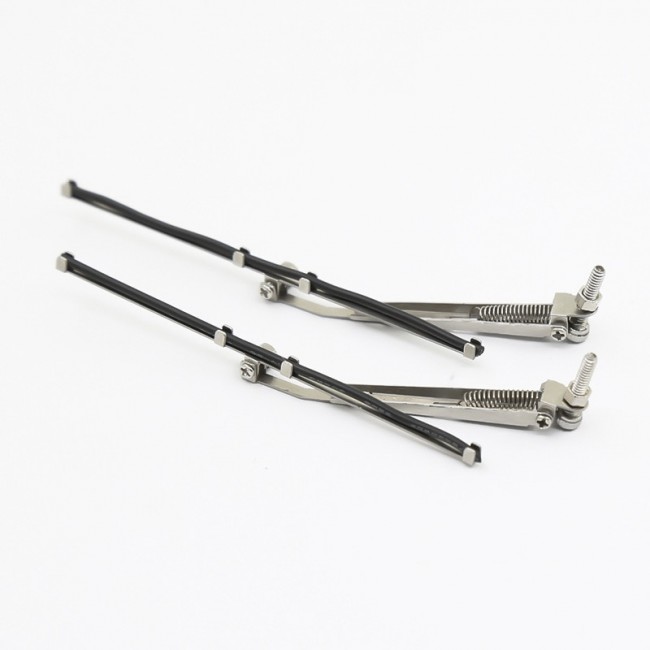 Crawler Accessories Metal Windshield Wiper 1 Pairs 1/10 Rc Traxxas Trx-4 Axial Scx10 Crawler Silver