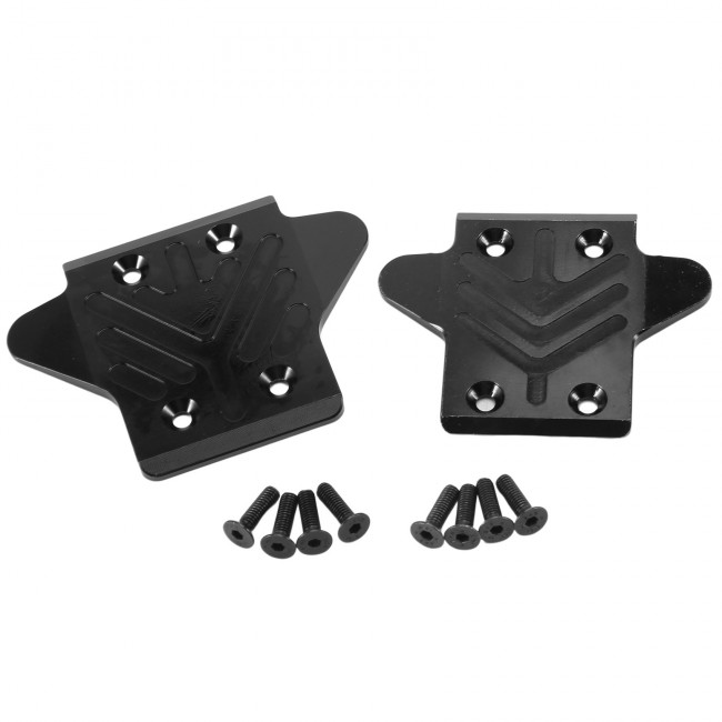 Aluminum Front And Rear Chassis Protective Skid Plate Arrma 1/8 Rc Kraton 6s Blx Black