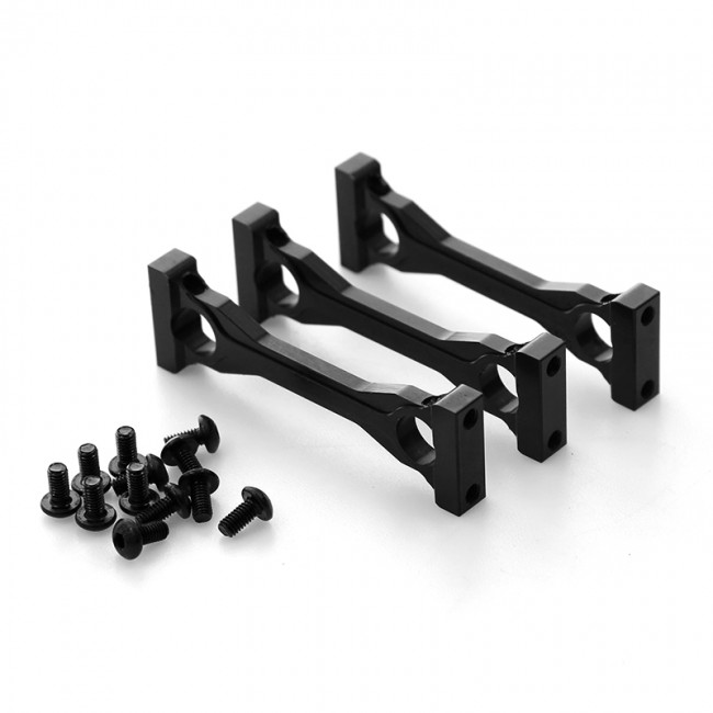 Aluminum Middle Chassis Mount For Tamiya 1/14 Rc Truck Tractor Man Scania Actros Black
