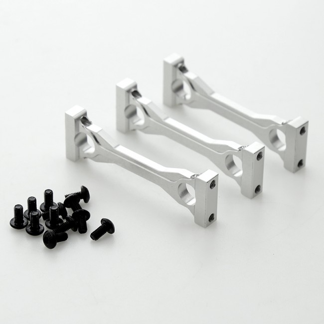 Aluminum Middle Chassis Mount For Tamiya 1/14 Rc Truck Tractor Man Scania Actros Silver
