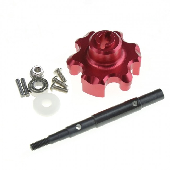Aluminun Trasmission Cush Drive Housing With Drive Shaft 1/5 Traxxas X-maxx 6s 8s Monster Red
