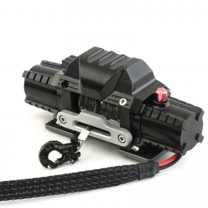 Aluminum Realistic Dual Motor Power Winch For 1/8 1/10 Axial Scx10-iii Traxxas Trx-4 Rc Rock Crawler Pickup Truck