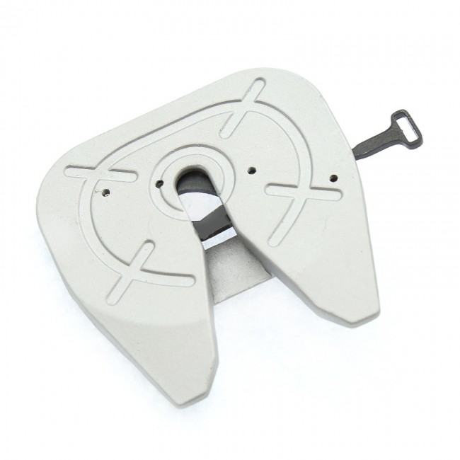Metal Coupler Turntable Grinding Disc Plate For 1/14 Tamiya Rc Tractor Truck Silver