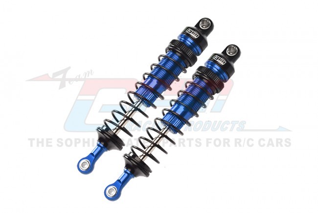 Gpm RK108F Aluminum Front Adjustable Spring Dampers - 108mm Losi 1/10 4wd Hammer Rey U4 Rock Racer Los03030 Blue