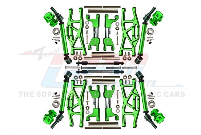 Gpm TXMS100N Combo Upgrade Parts Widening Kit For 1/10 Traxxas 1/10 Maxx 89076-4 / Maxx W/wide 89086-4 Monster Green