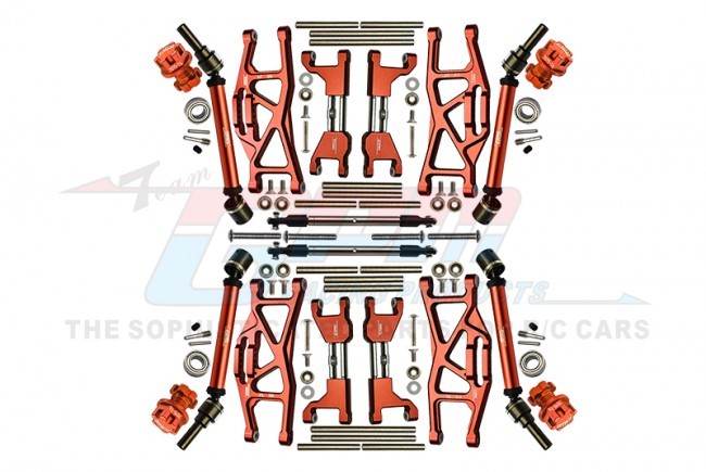 Gpm TXMS100N Combo Upgrade Parts Widening Kit For 1/10 Traxxas 1/10 Maxx 89076-4 / Maxx W/wide 89086-4 Monster Orange