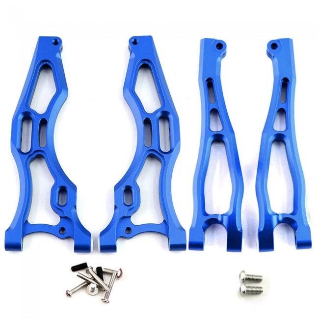 Aluminum Front Upper Lower Arm Ara330655 Ara330656 Arrma Firteam Kraton Outcast 6s Blue