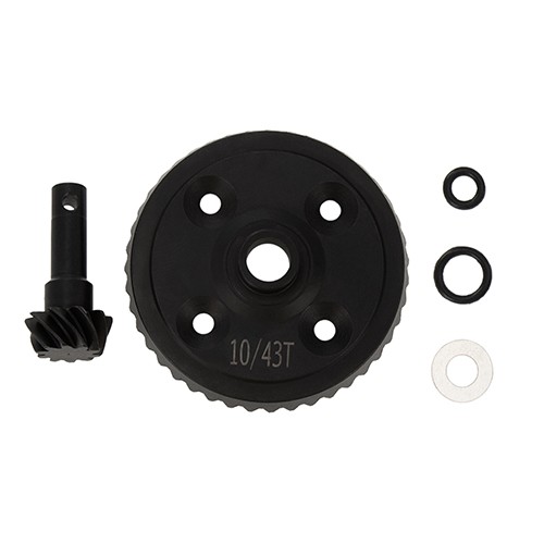Steel Spiral Ring Differential Gear 43t Pinion Gear 10t 9579 1/8 Traxxas Sledge Monster 95076-4 