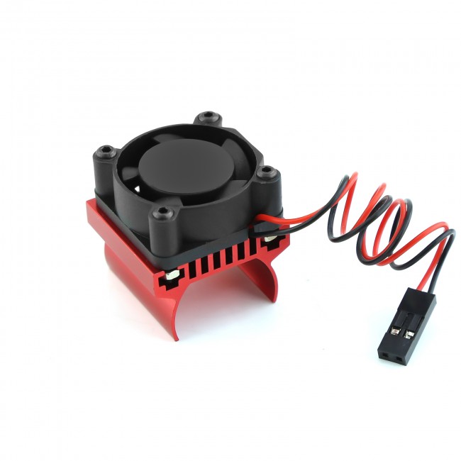 Aluminum 180 Motor Heatsink Cooling Fan For Traxxas 1/18 Rc Trx4-m Crawler Ford Bronco 97074-1 / Defender 97054-1 Red