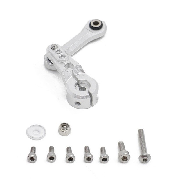 Aluminum Steering Link Rod Servo Horn Arm 25t For Arrma 1/7 Infraction Mojave 1/8 Kraton Senton Typhon Talion Outcast 6s Blx Silver