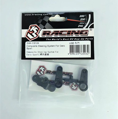 3racing SAK-CS124 Composite Steering System For1/10 Rc Cero Sport Touring Car 