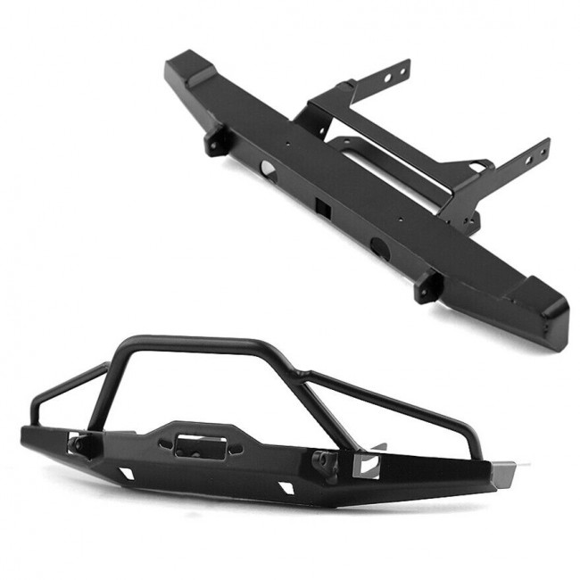 Metal Front And Rear Bumper For 1/10 Rc Traxxas Trx-4 Axial Scx10 Crawler Front & Rear