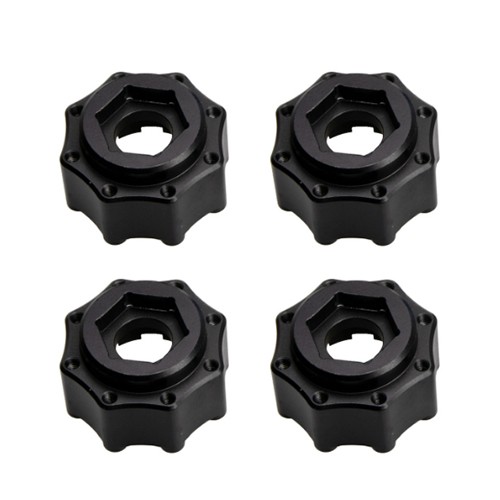 Aluminum Hex Adapater Type - B For Pro-line 8x32 To 17mm 1/2 Offset Pro-line 8x32 3.8 Wheel  6353-00 / 6345-00 Black