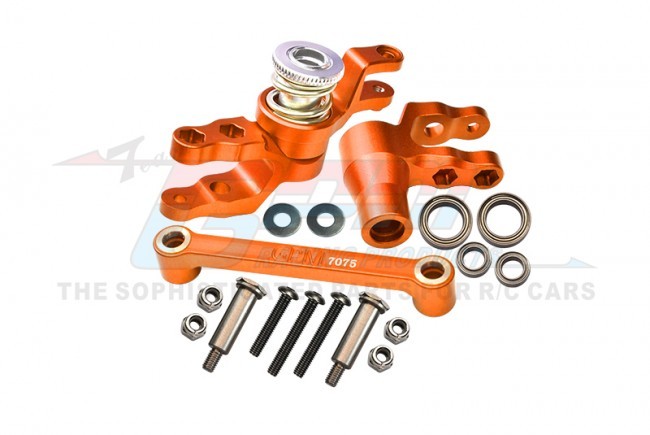 Gpm TXMS048N Aluminum 7075-t6 Front Steering Assembly 8946 Traxxas 1/10 Maxx / Maxx W/wide Monster Orange