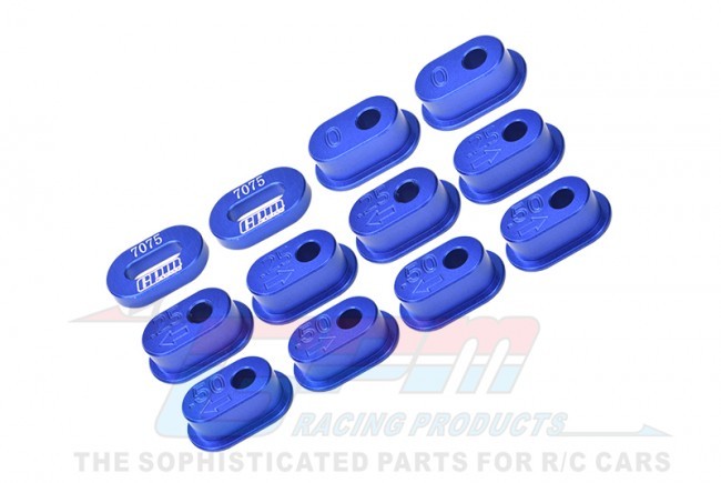 Gpm MX010 Aluminum 7075-t6 Chain Tension Adjuster Set  Losi 1/4 Promoto-mx Motorcycle Blue