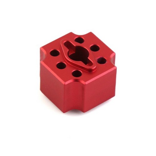 Aluminum Differential Locker Spool For 1/8 Rc Traxas Sledge Monster 95076-4 Red