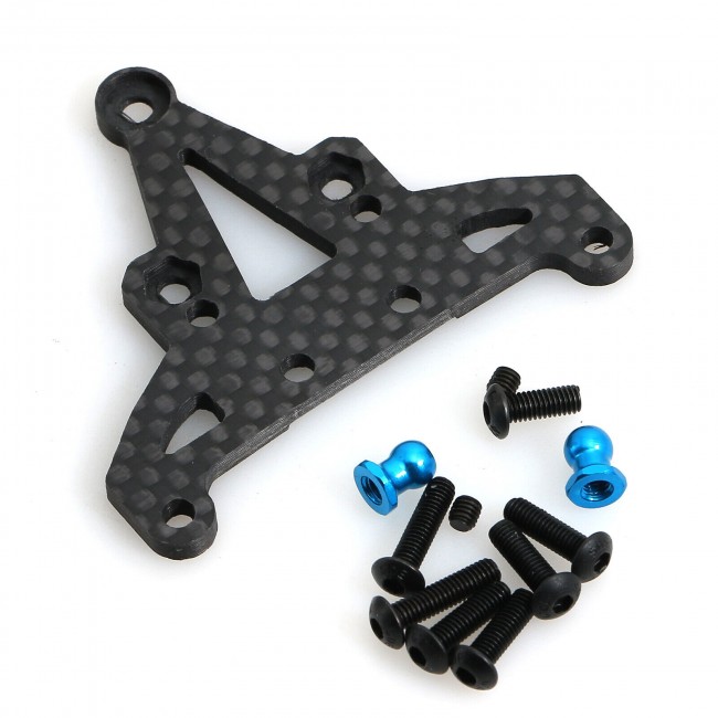 Carbon Fiber Front / Rear Gearbox Fixing Mount 1/10 Tamiya Xv-01 Rally Truck Front